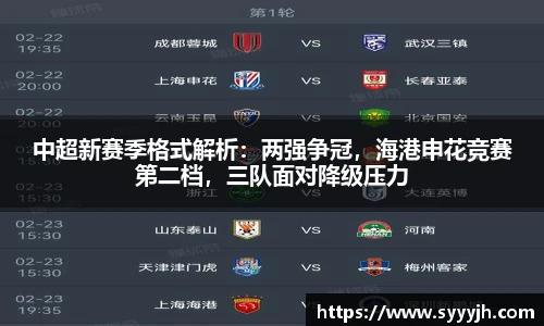 中超新赛季格式解析：两强争冠，海港申花竞赛第二档，三队面对降级压力
